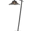 Sale Vloerlamp Ibiza - Bamboe Zwart - 77x50x150cm Vloerlampen