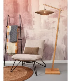 Best Vloerlamp Iguazu - Bamboe/Jute - 78x55x176cm Vloerlampen