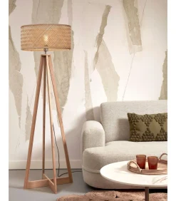 Outlet Vloerlamp Java - Bamboe - 50x50x145cm Vloerlampen