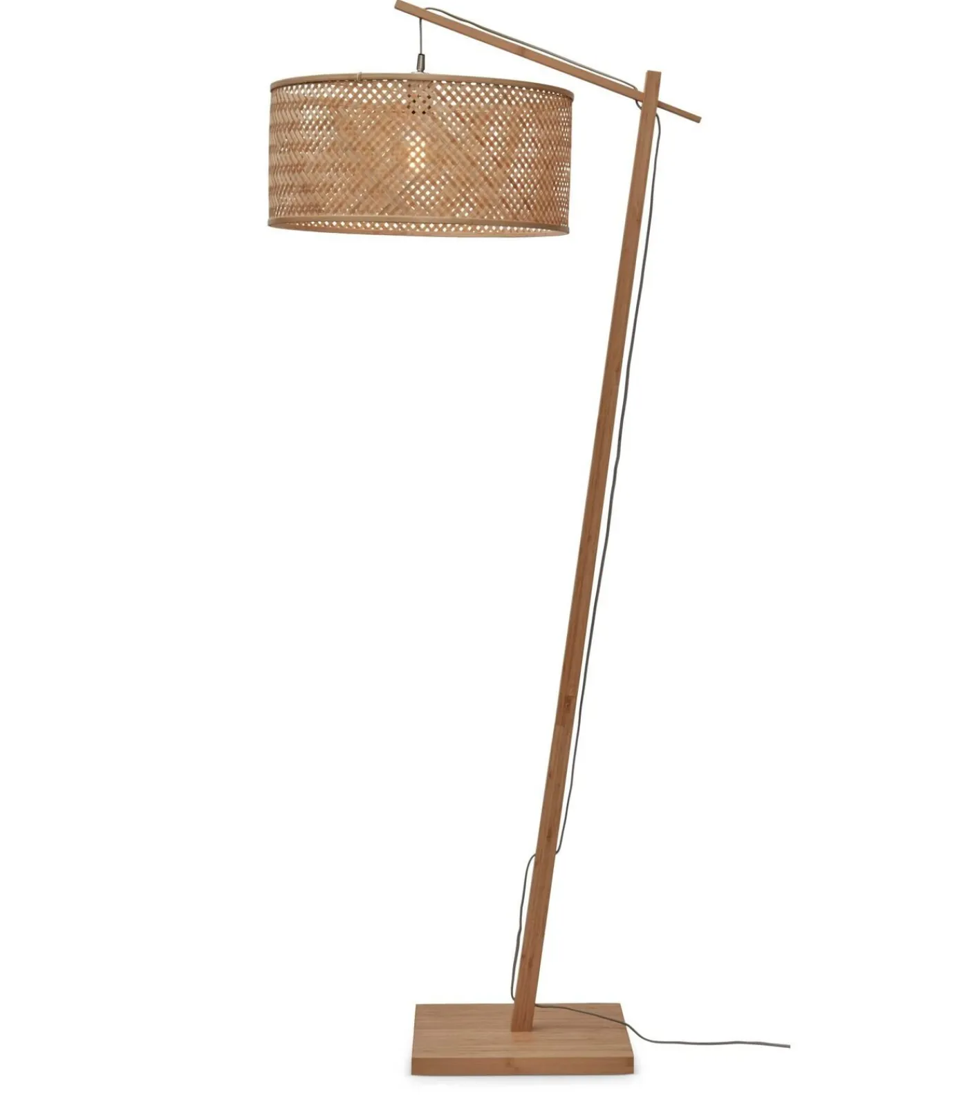 Online Vloerlamp Java - Bamboe - 75x50x176cm Vloerlampen