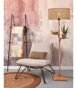 Sale Vloerlamp Java - Bamboe - Ø50x158cm Vloerlampen