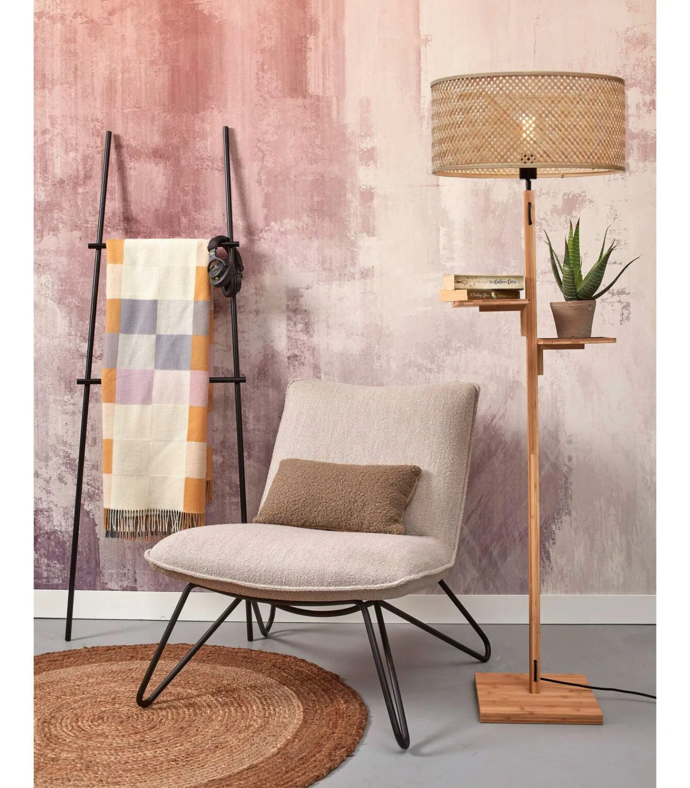 Sale Vloerlamp Java - Bamboe - Ø50x158cm Vloerlampen