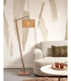 Outlet Vloerlamp Java - Bamboe - 58x32x150cm Vloerlampen