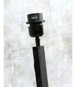 Vloerlamp Java - Bamboe Zwart - Ø50x158cm Vloerlampen