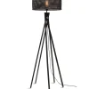 New Vloerlamp Java - Bamboe Zwart - Ø50x146cm Vloerlampen