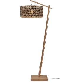 Vloerlamp Java - Bamboe/Zwart - 75x50x176cm Vloerlampen