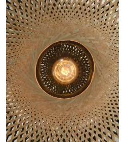Clearance Vloerlamp Kalimantan - Bamboe - 175x60x207cm Vloerlampen