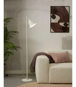 Outlet Vloerlamp Lisbon - Wit - 25x35.5x151cm Vloerlampen