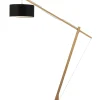 Sale Vloerlamp Montblanc - Bamboe/Zwart - 175x47x207cm Vloerlampen