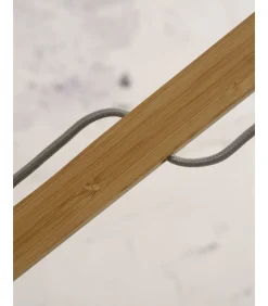 Sale Vloerlamp Montblanc - Bamboe/Zwart - 175x47x207cm Vloerlampen