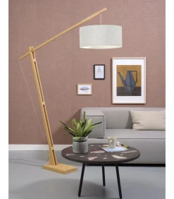New Vloerlamp Montblanc - Bamboe/Naturel - 175x47x207cm Vloerlampen