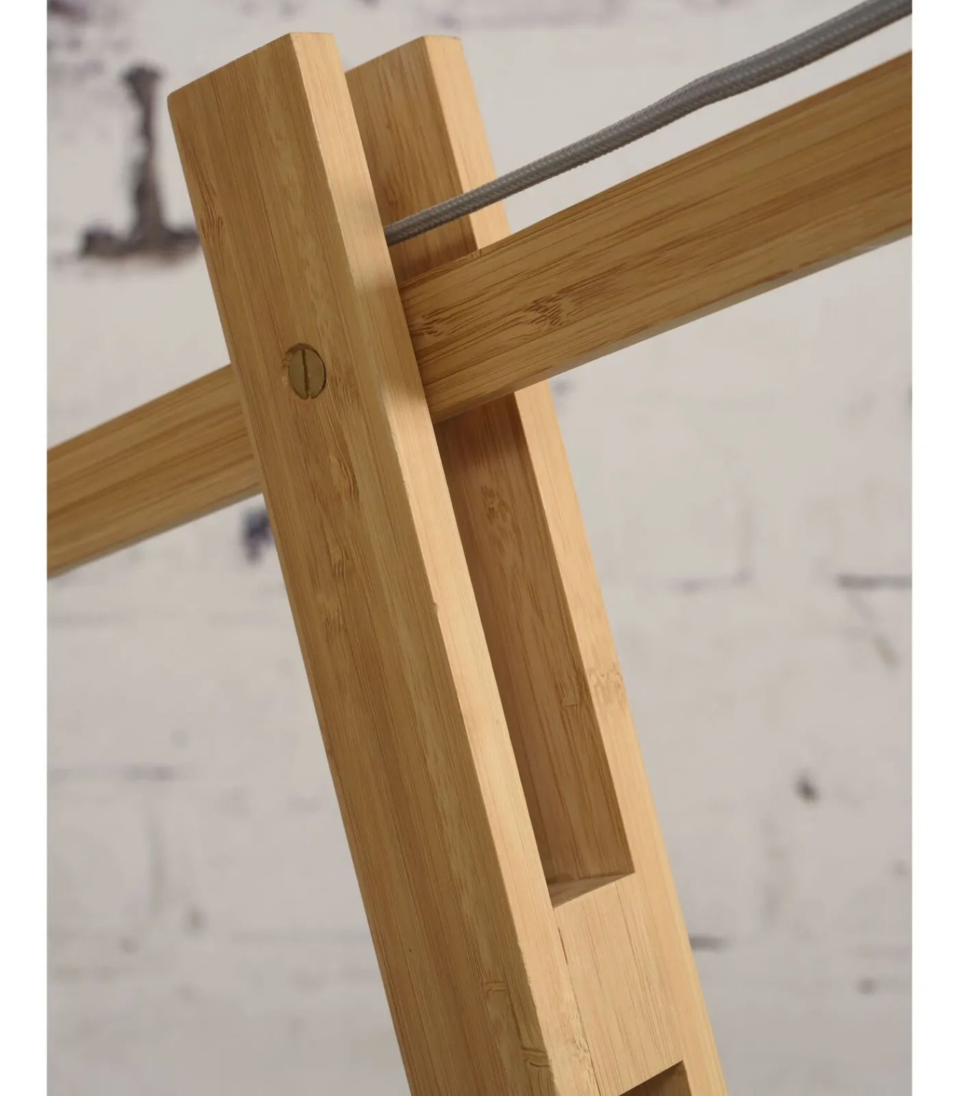 New Vloerlamp Montblanc - Bamboe/Naturel - 175x47x207cm Vloerlampen