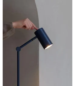Outlet Vloerlamp Montreux - Blauw - 22x22x134cm Vloerlampen
