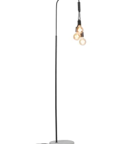 Online Vloerlamp Oslo - Zwart/Cement - 48x32x190cm - 3L Vloerlampen