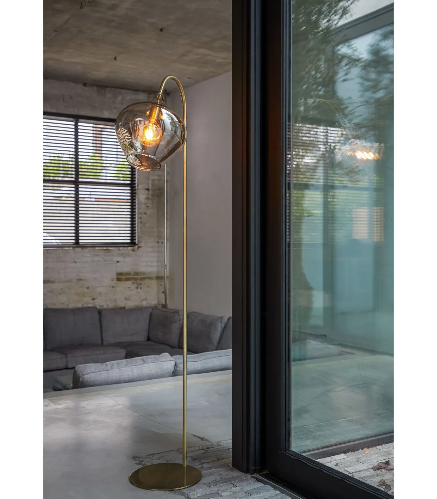 Vloerlamp Rakel - Antiek Brons - 45x28x160cm Vloerlampen