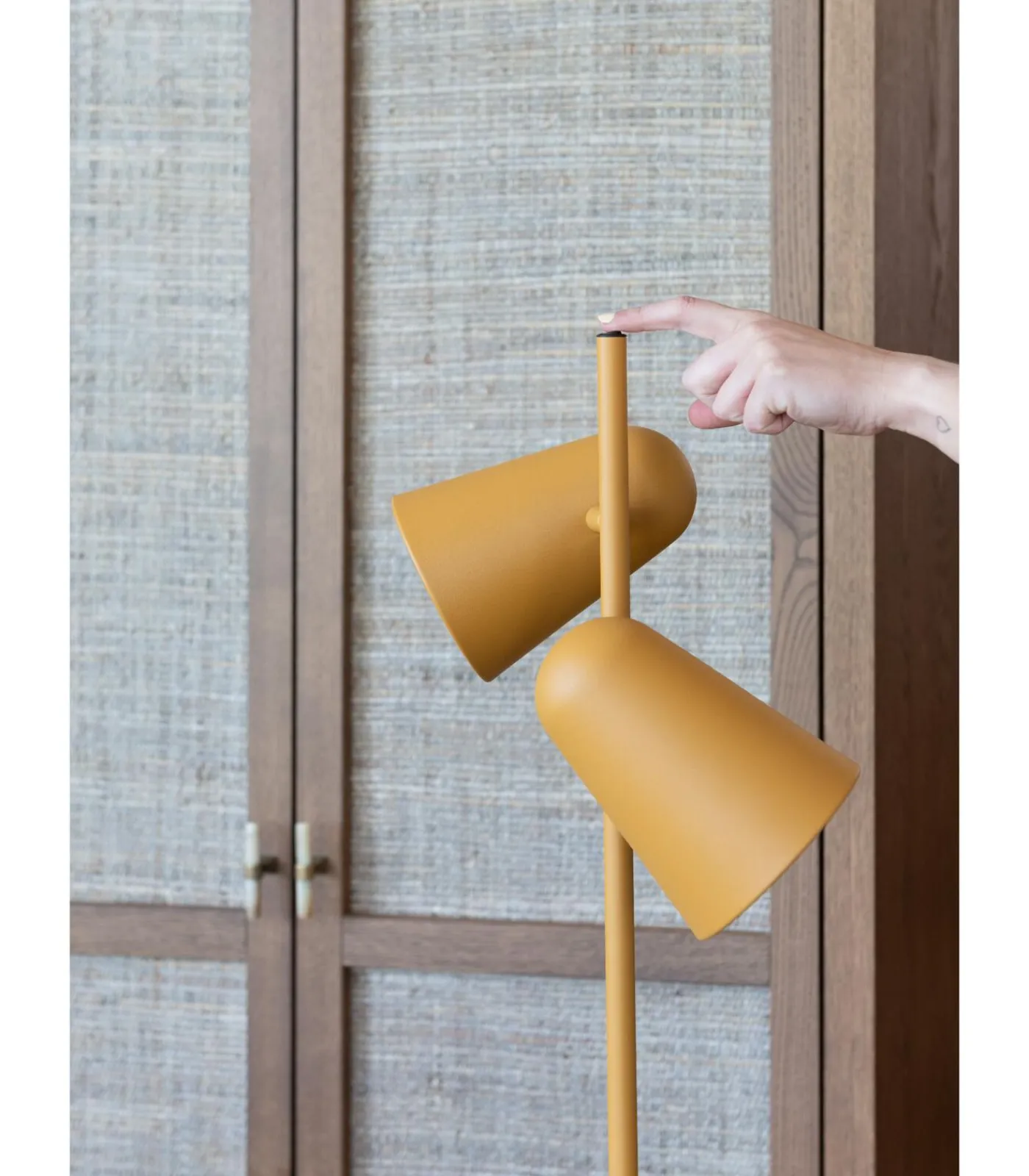 Vloerlamp Salamanca - Geel - 28x28x145cm Vloerlampen