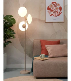 Clearance Vloerlamp Sapporo - Grijs - 32x32x161cm Vloerlampen