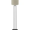 Best Vloerlamp Shiva/Breska - Zwart/Parel Wit - Ø40x170cm Vloerlampen