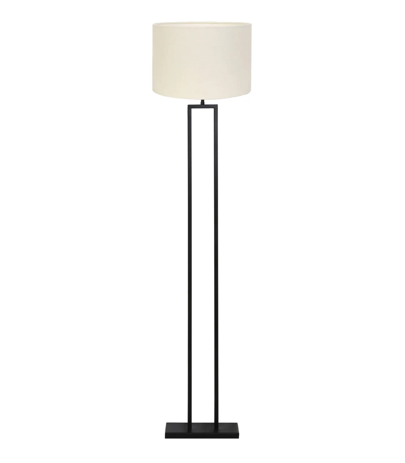 Discount Vloerlamp Shiva/Livigno - Zwart/Eiwit - Ø40x170cm Vloerlampen