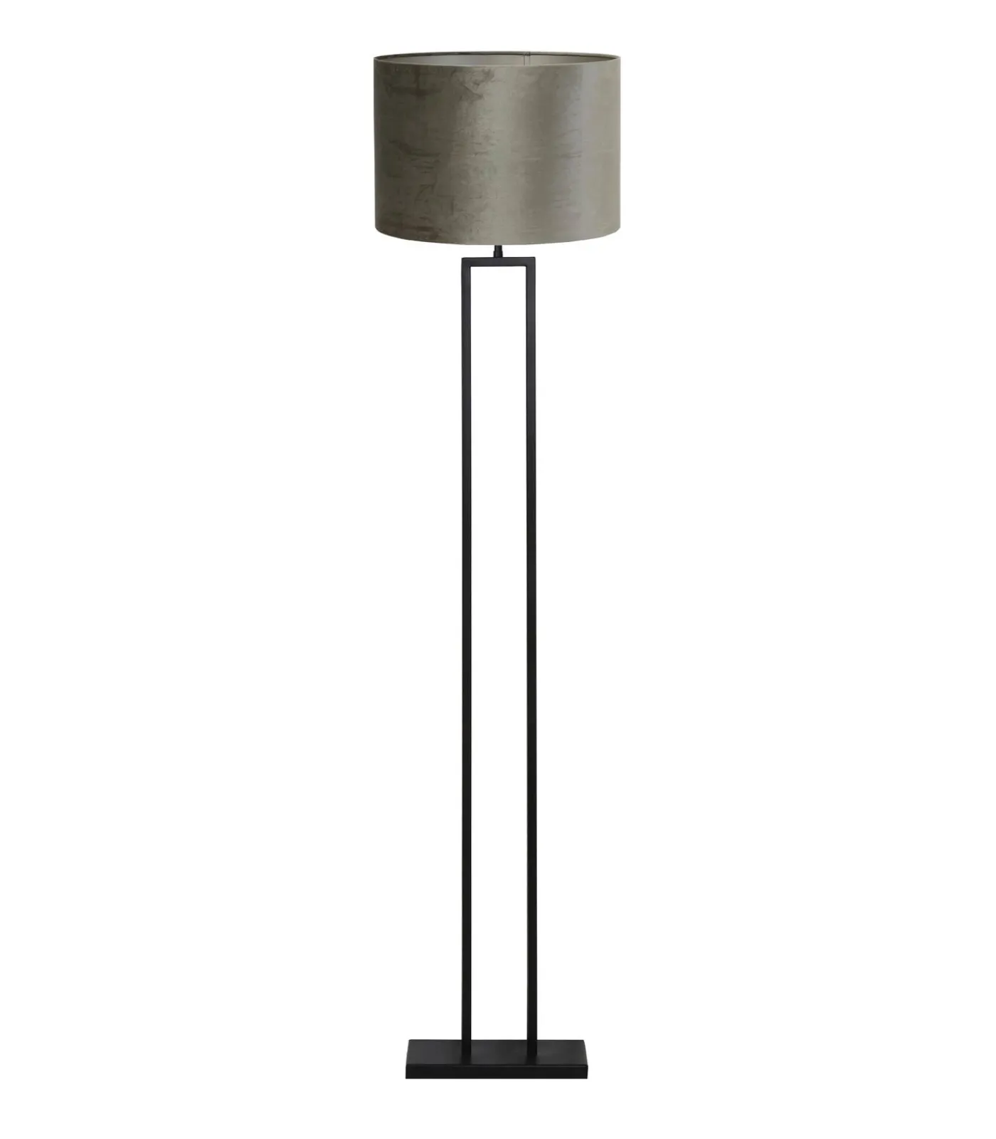 New Vloerlamp Shiva/Velours - Zwart/Zwart - Ø40x170cm Vloerlampen