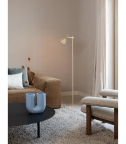Clearance Vloerlamp Stavanger - Beige - 37x25x146cm Vloerlampen