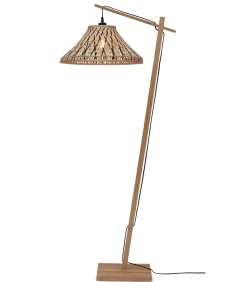 Online Vloerlamp Tahiti - Bamboe/Zwart - 65x45x150cm Vloerlampen
