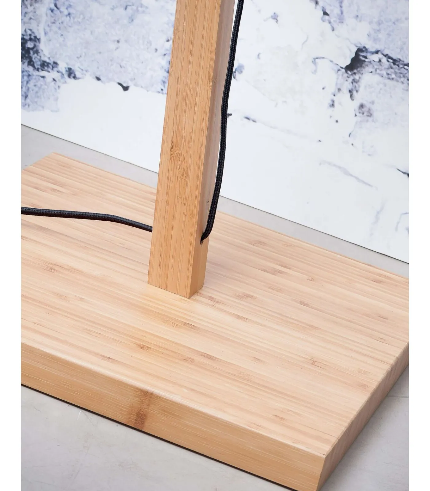 Online Vloerlamp Tahiti - Bamboe/Zwart - 65x45x150cm Vloerlampen