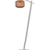 Clearance Vloerlamp Tanami - Bamboe Wit/Rotan - 55x30x150cm Vloerlampen