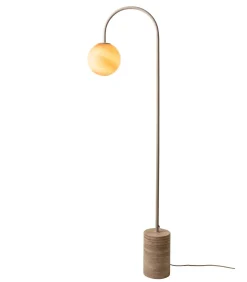 Discount Vloerlamp Tivoli - Bruin - 20x42x163cm Vloerlampen