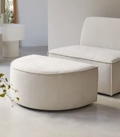 Best Voetenbank in beige stof Dario, 1-zit Zetels