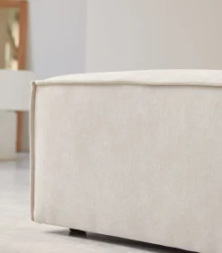 Best Voetenbank in beige stof Dario, 1-zit Zetels