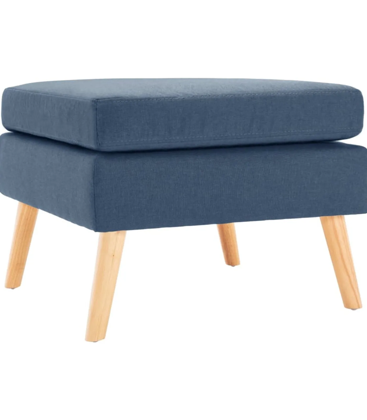 New Voetenbank stof blauw Stoelen