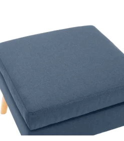New Voetenbank stof blauw Stoelen