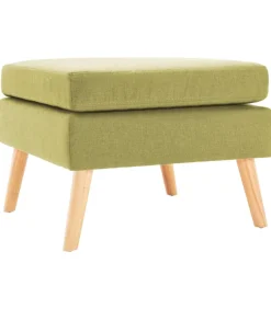 New Voetenbank stof groen Stoelen