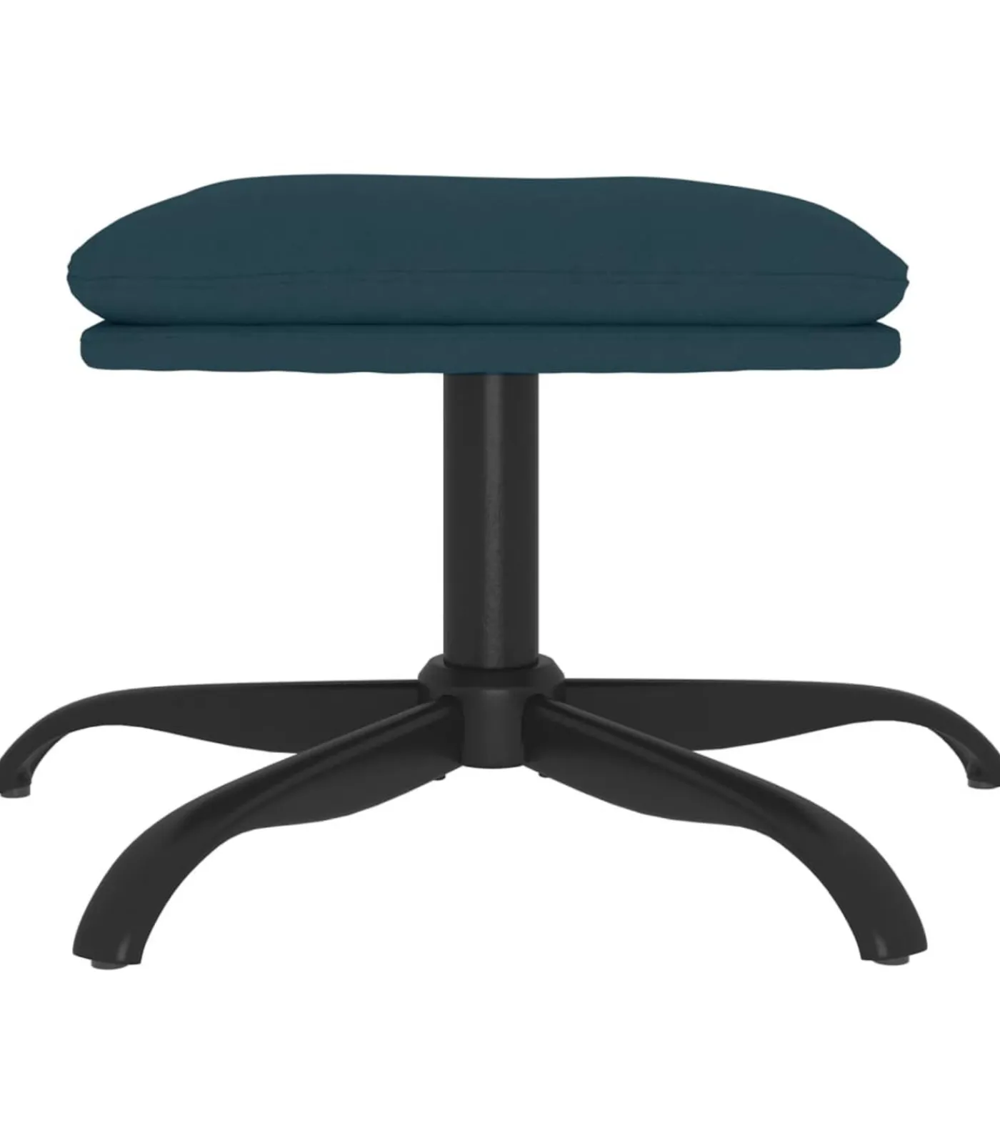 Outlet Voetenbank 60x60x36 cm fluweel blauw Stoelen