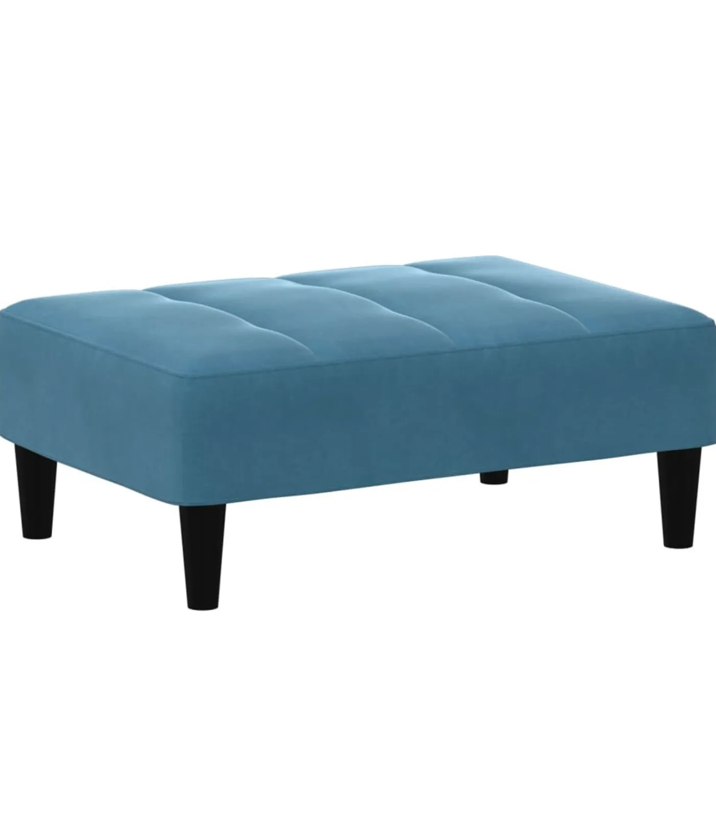 Clearance Voetenbank 77x55x31 cm fluweel blauw Stoelen