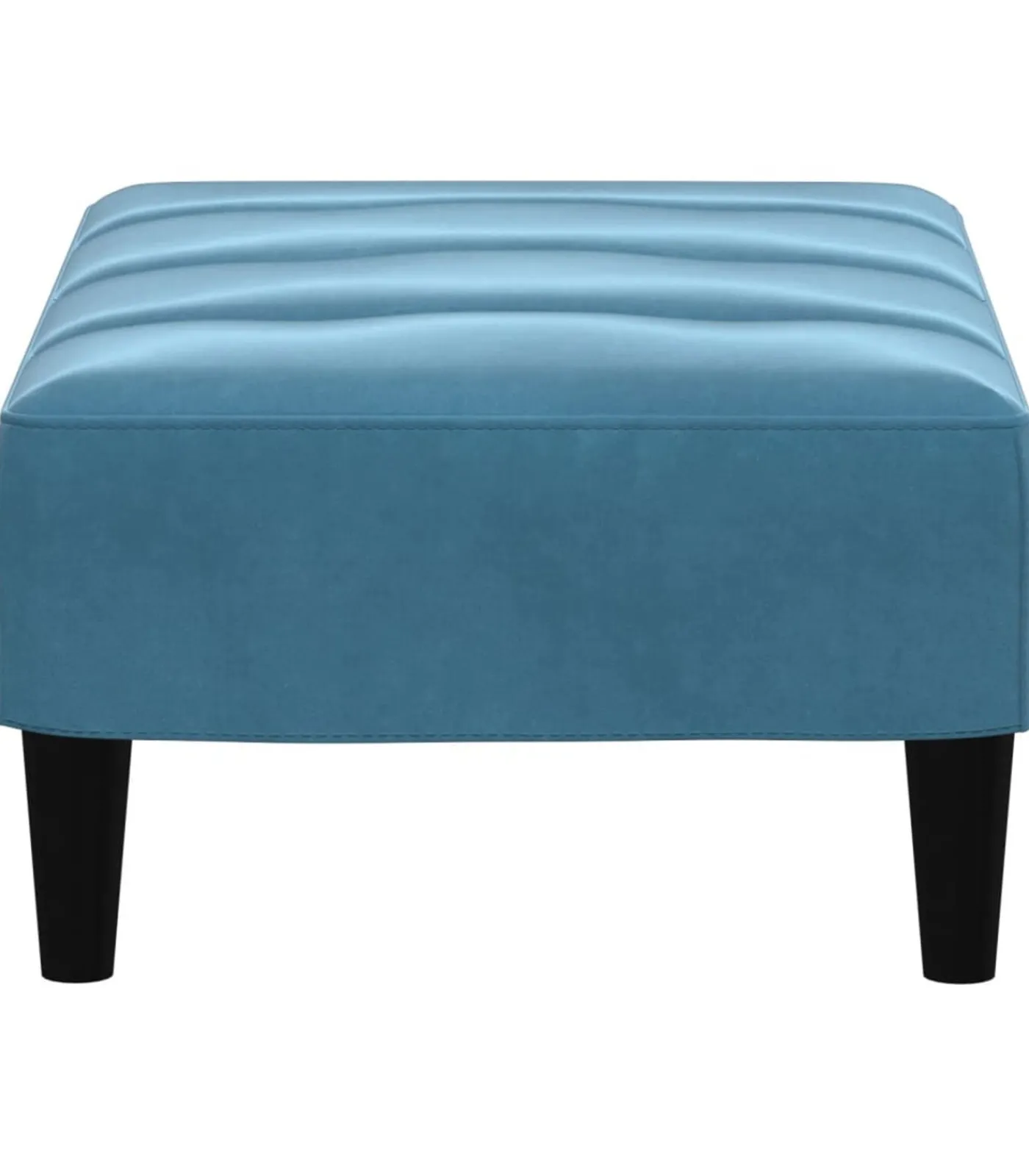 Clearance Voetenbank 77x55x31 cm fluweel blauw Stoelen