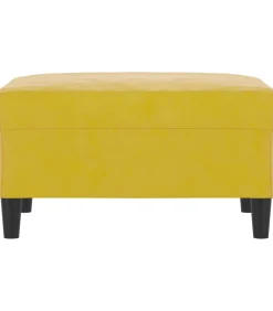 Hot Voetenbank 70x55x41 cm fluweel geel Stoelen