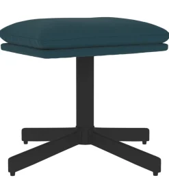 Online Voetenbank 60x60x36 cm fluweel blauw Stoelen
