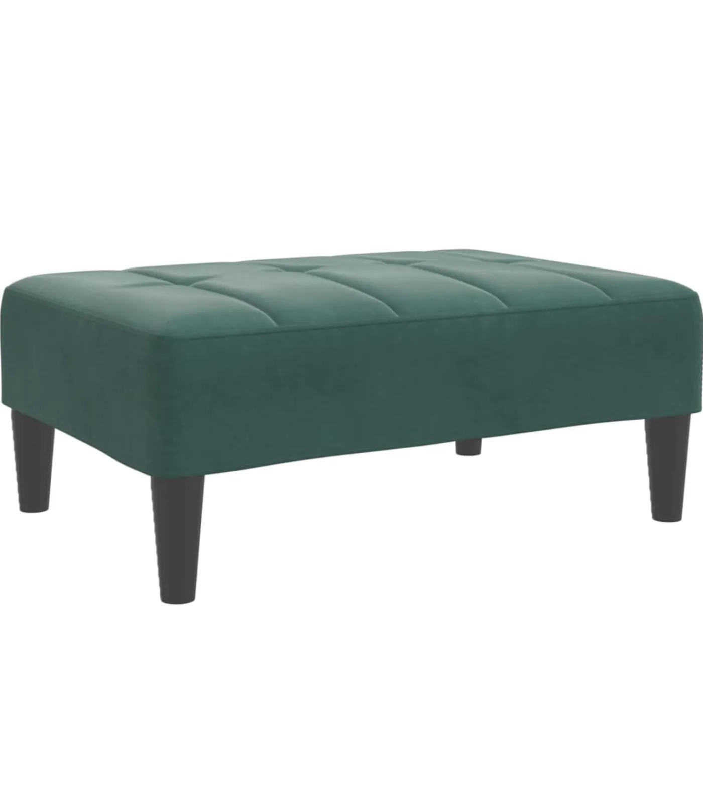 Hot Voetenbank 77x55x31 cm fluweel donkergroen Stoelen