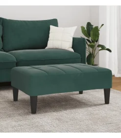 Hot Voetenbank 77x55x31 cm fluweel donkergroen Stoelen