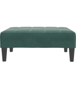 Hot Voetenbank 77x55x31 cm fluweel donkergroen Stoelen