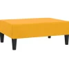 New Voetenbank 78x56x32 cm fluweel geel Stoelen