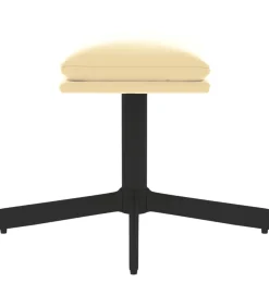 Online Voetenbank 60x60x36 cm fluweel crèmewit Stoelen