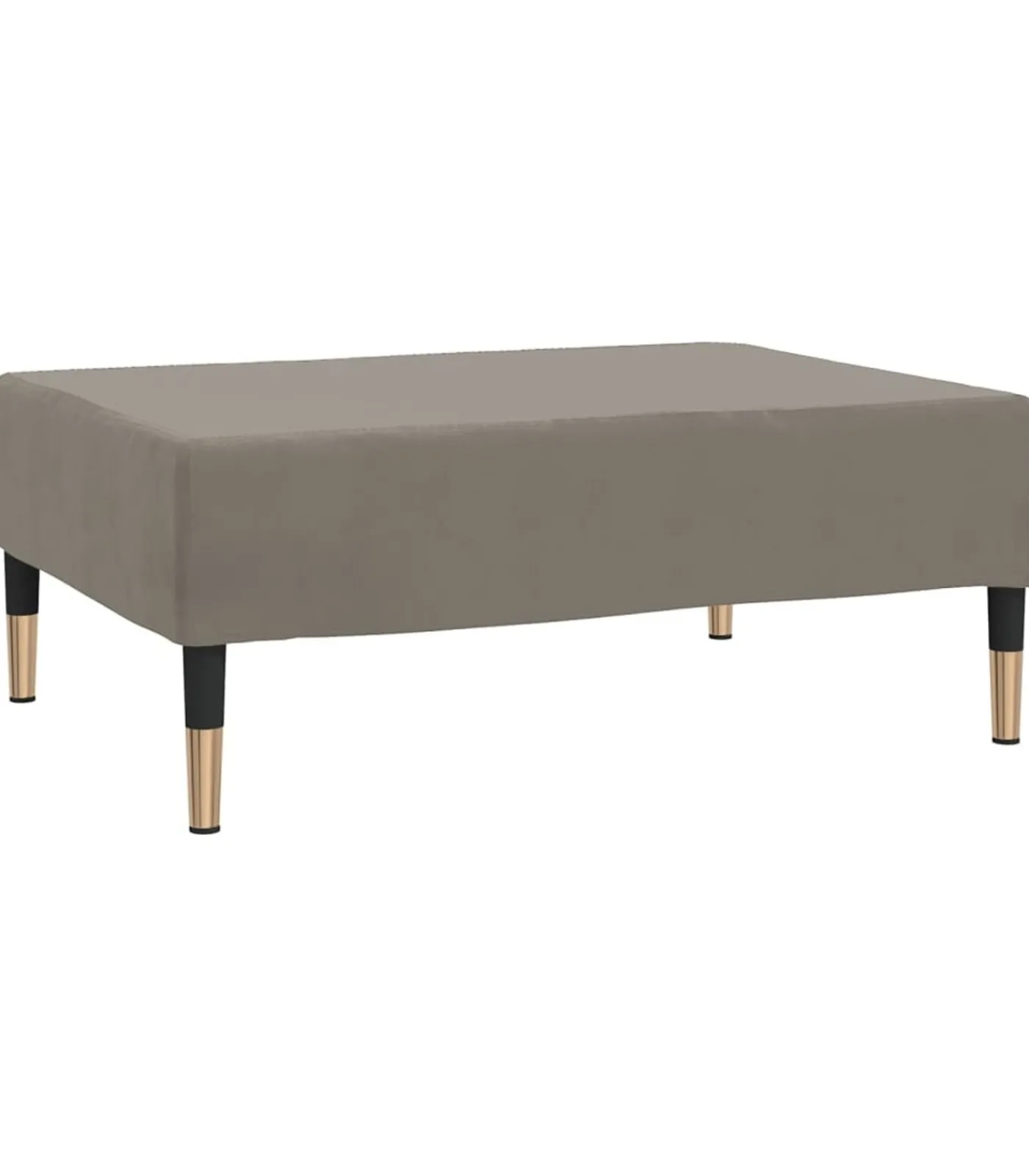 Sale Voetenbank 78x56x32 cm fluweel lichtgrijs Stoelen