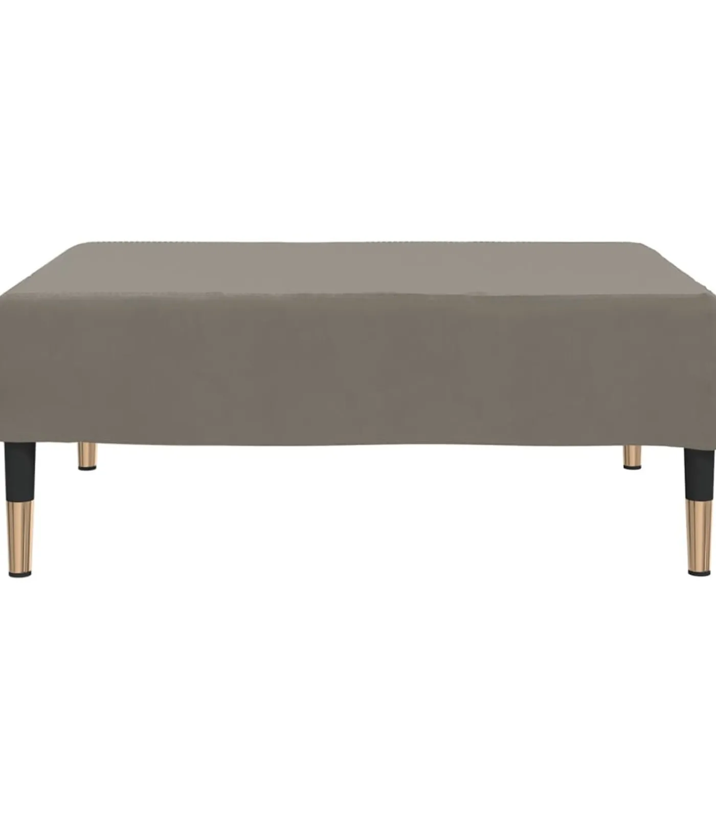 Sale Voetenbank 78x56x32 cm fluweel lichtgrijs Stoelen