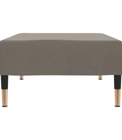 Sale Voetenbank 78x56x32 cm fluweel lichtgrijs Stoelen