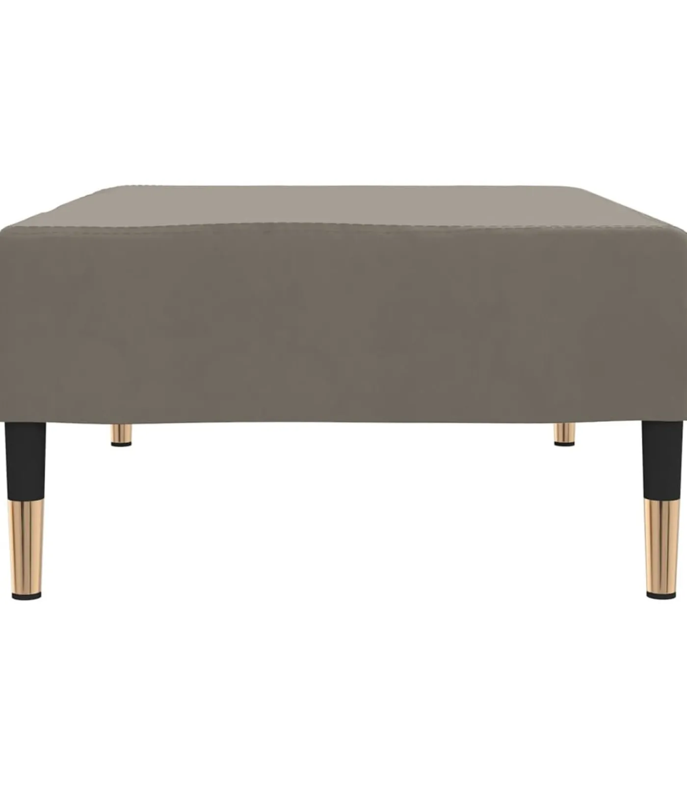 Sale Voetenbank 78x56x32 cm fluweel lichtgrijs Stoelen