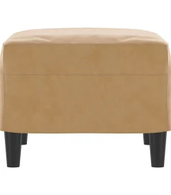 Clearance Voetenbank 60x50x41 cm fluweel bruin Stoelen