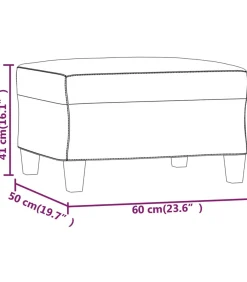 Online Voetenbank 60x50x41 cm kunstleer wijnrood Stoelen